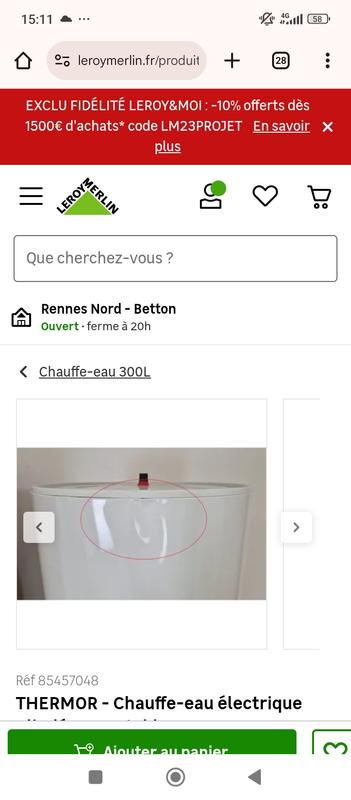 Ouvrir la fenêtre modale de l'avis 1 sur 2