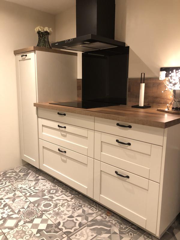 Caisson de cuisine meuble bas DELINIA ID, blanc H.60.8 x l.90 x P