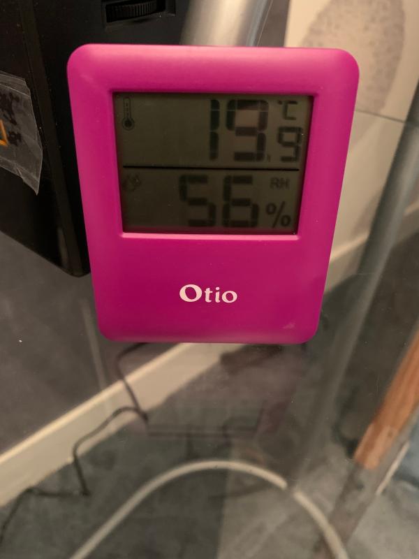Thermomètre / Hygromètre intérieur magnétique - Jaune - Otio
