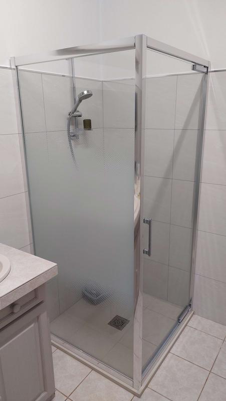 Porte douche réversible pivotante 180° OPEN, 45-90 cm, profilé aimanté