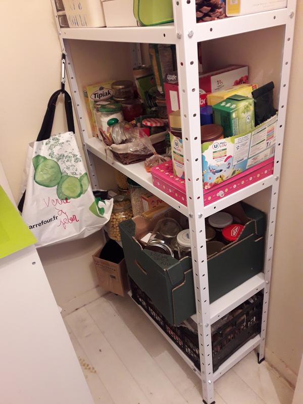 Etagère Métal Blanc Époxy Avasco Lilikit, 5 Tablettes L.73Xh