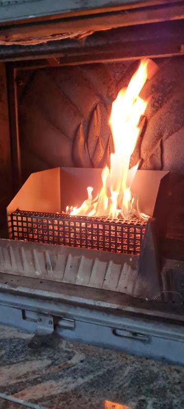 Panier pour brûleur à pellets pour cheminées ou poêles à bois 30 x