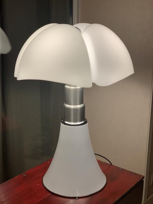 Lampe à poser, PIPISTRELLO, variateur LED, blanc, H86cm - Martinelli-luce