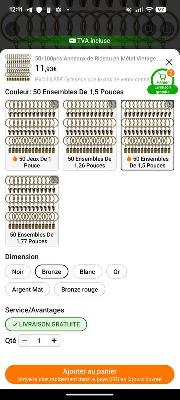 Ouvrir la fenêtre modale de l'avis 1 sur 4