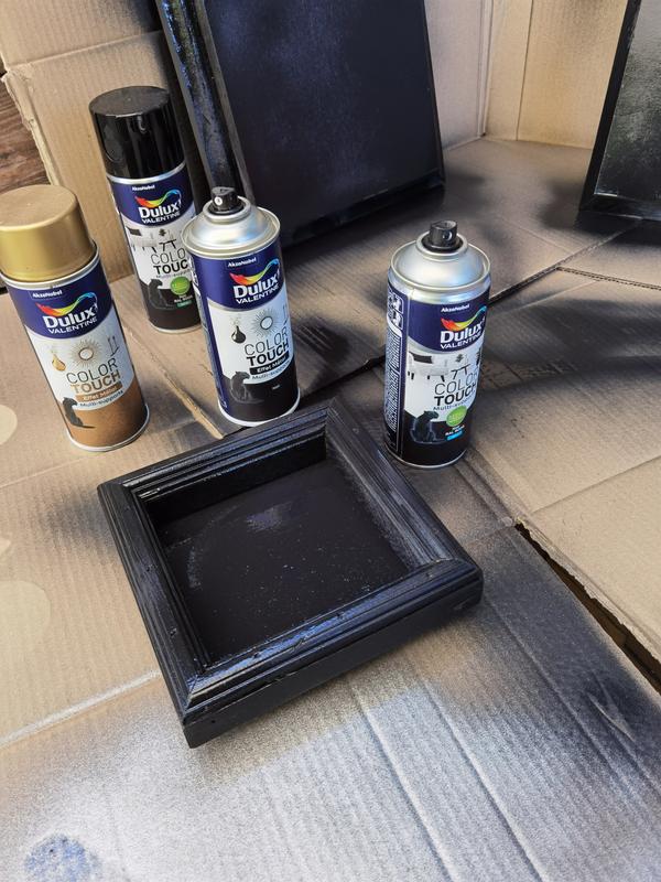 Peinture aérosol Color Touch multi supports Dulux Valentine effet métal or  400ml
