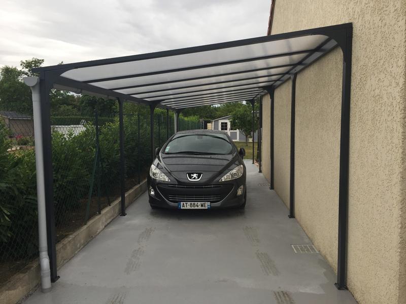 Carport Aluminium 1 Voiture H 234 X L 300 X P 500 Cm 15