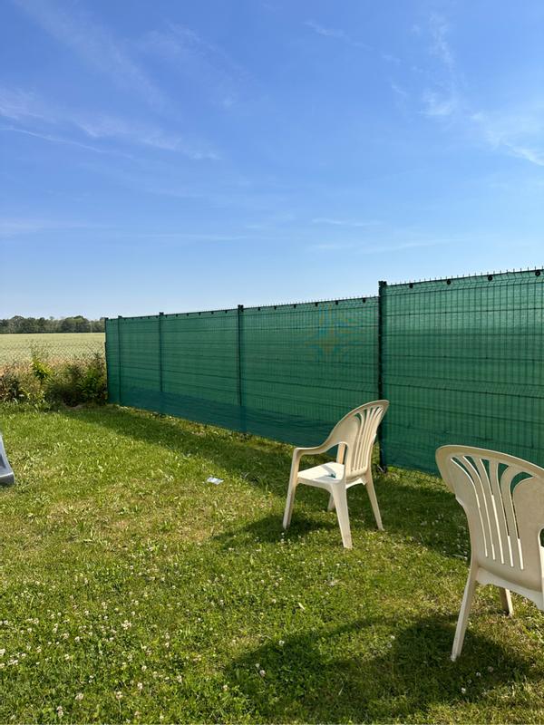 Brise Vue Occultant En Hdpe 230g/m² 1.8x10m Avec Attaches De Fixation