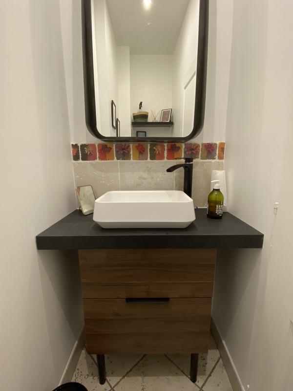 Meuble De Salle De Bains L 60 X H 64 X P 35 Cm Effet Chene Naturel Neo Line Leroy Merlin