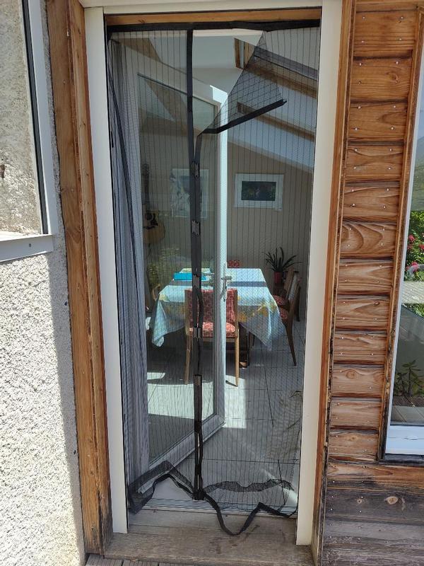 Moustiquaire Porte Magnétique Blanc 280x220cm Moustiquaire