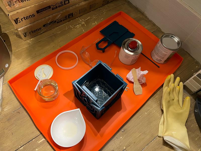 Kit de réparation Durcisseur et résine epoxy transparent SOLOPLAST, 1kg