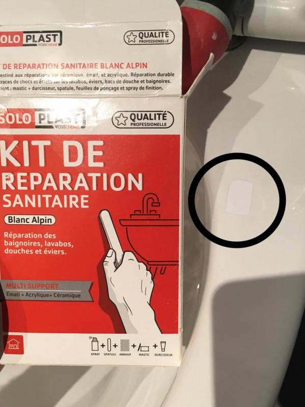 Kit réparation sanitaire SOLOPLAST, 50ML + 30G