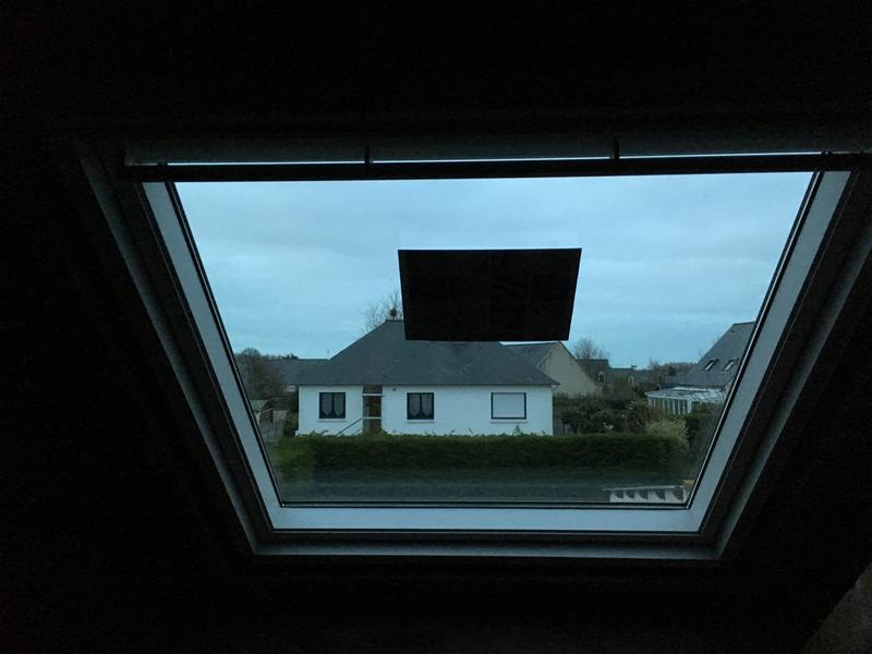 Fenêtre confort VELUX GPL SK06 type 2076 WHITE FINISH haut.118cm larg.114cm  