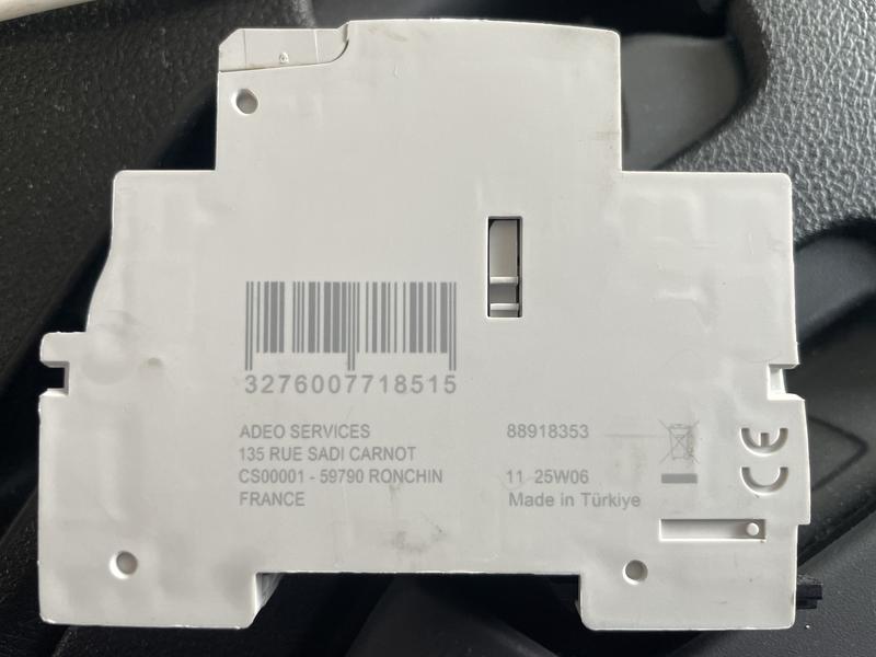 Contattore Wylex MESB-20NO 20A 2 Poli 1 Modulo - Montaggio Su Guida DIN, 230V AC