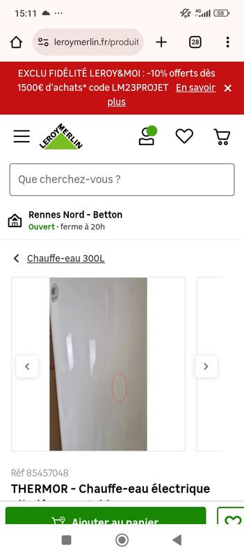 Ouvrir la fenêtre modale de l'avis 2 sur 2