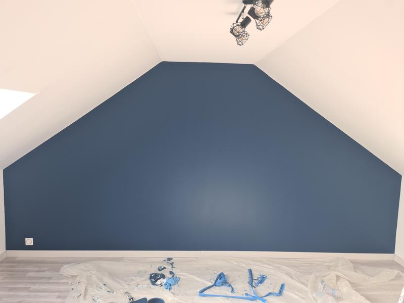 Peinture mur, boiserie bleu zingueur velours LIBÉRON 163 faubourg 2.5l