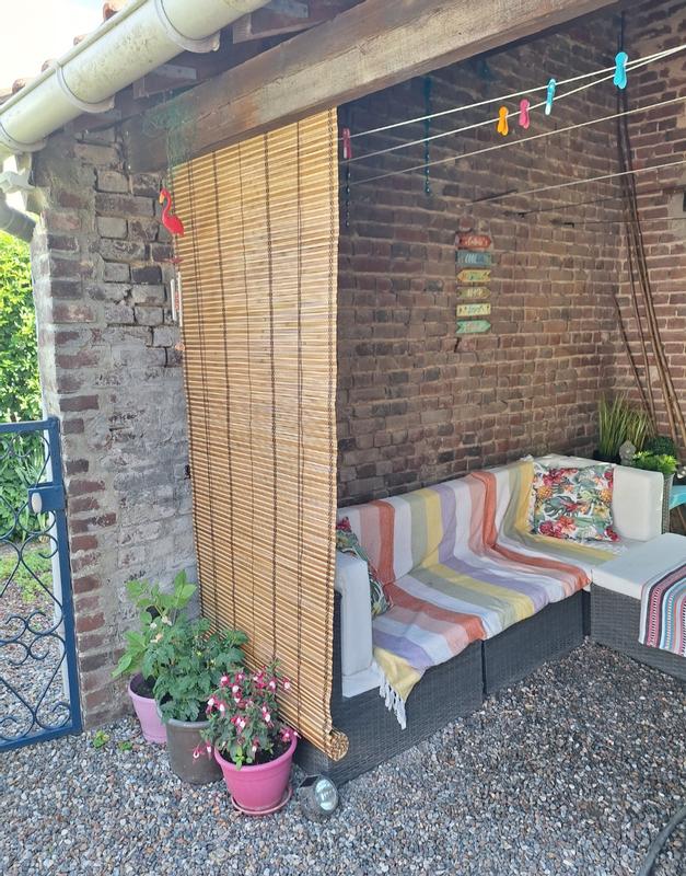 Store Exterieur Bambou, Store Enrouleur Exterieur 60 70 80 90 100 110 120 140 Cm De Largeur