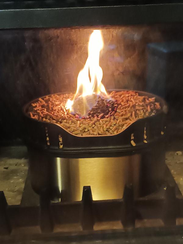 Panier pour brûleur à pellets pour cheminées ou poêles à bois 30 x