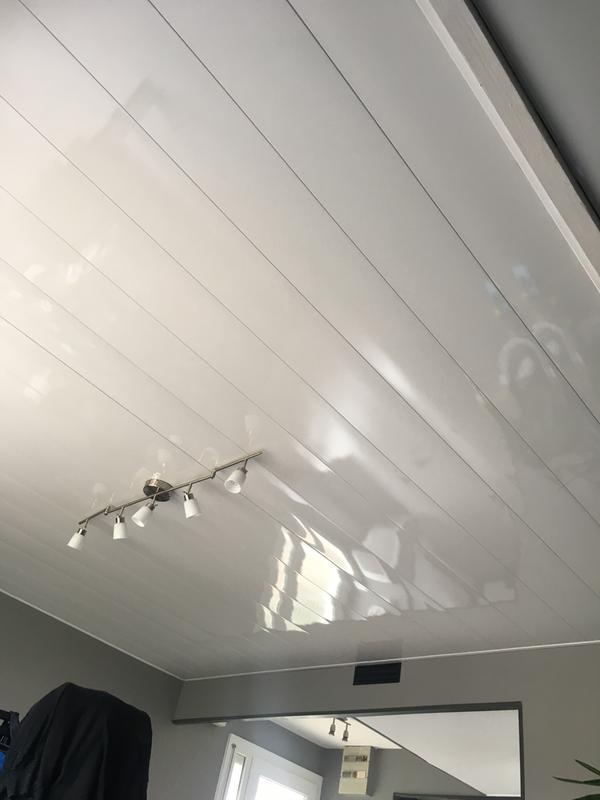 Faux Plafond Pvc  Blanc Brillant