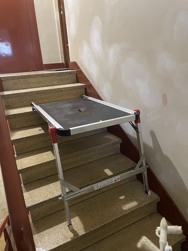 Hailo plateforme d'escalier tp1 aluminium HAILO Pas Cher 