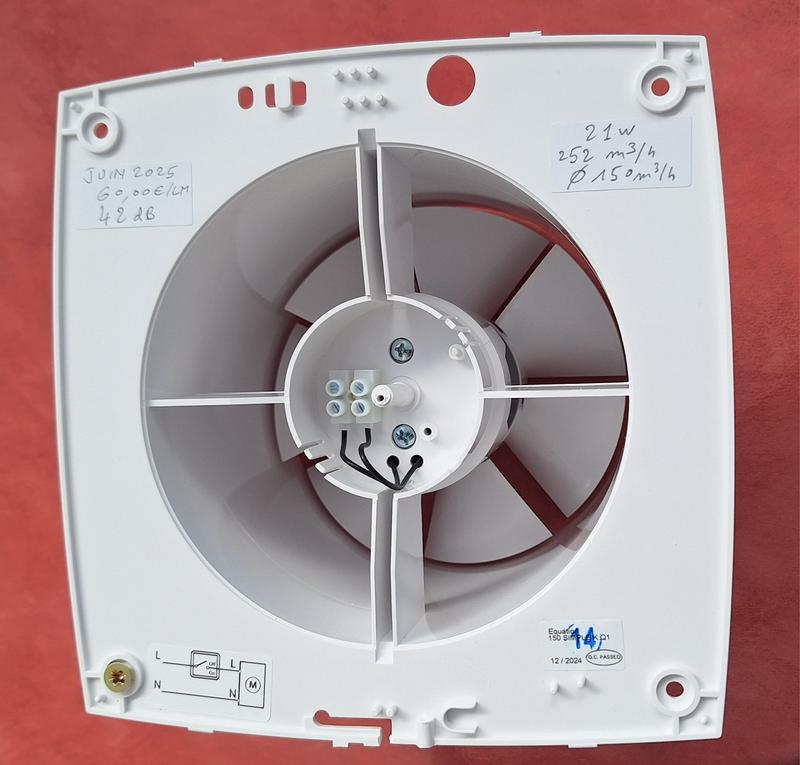 Estrattore D'aria EQUATION Con Interruttore 150 Mm, Portata Aria 252 M³/h | Leroy Merlin - Foto 7