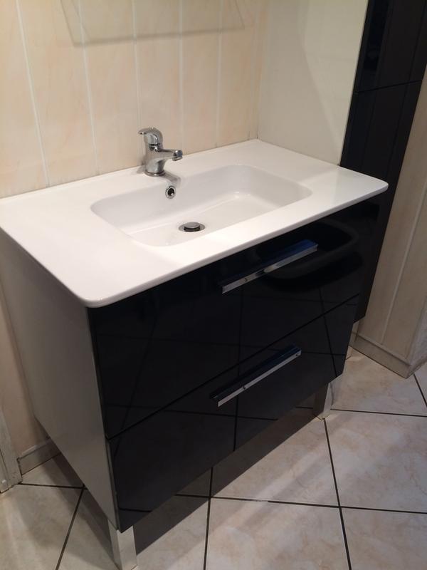 Plan Vasque Simple Happy Céramique 81 Cm