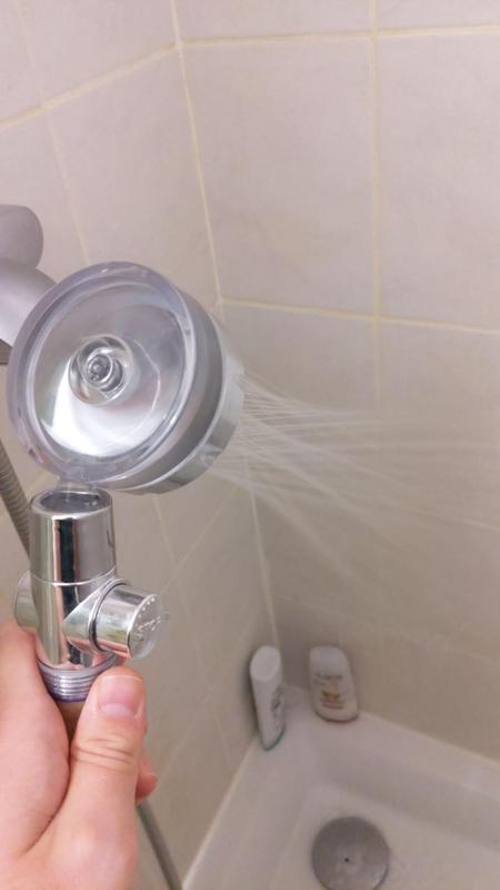 Douchette à Main Haute Pression Rotative 360° Anticalcaire - Économie D'Eau Bleu