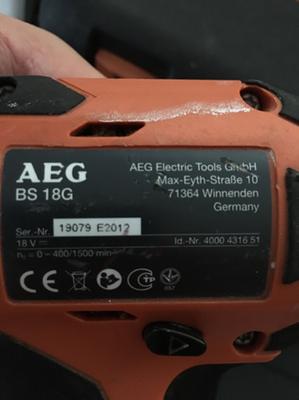 Аккумулятор aeg l1820s