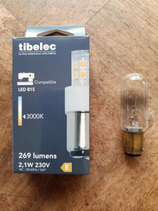 Ampoules Machine à Coudre B15d Dimmables - Lot De 3, 2700K, 150LM, 220-240V