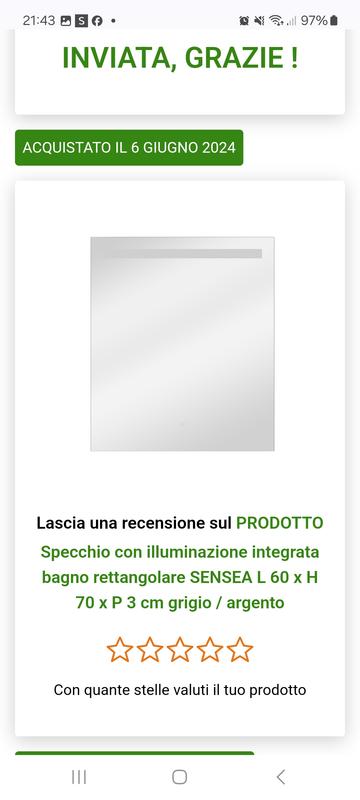 Revisione aperta modale 1 su 1