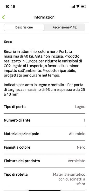 Revisione aperta modale 2 su 3