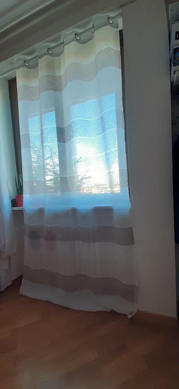 Kit de barres à rideaux Yuko Diam.28 mm blanc 240 cm