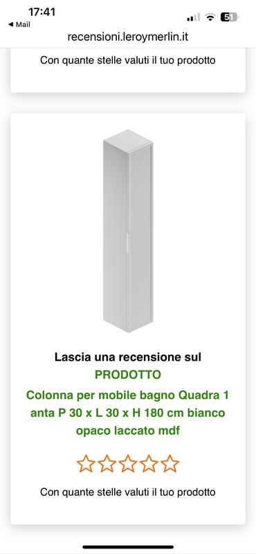 Revisione aperta modale 1 su 1