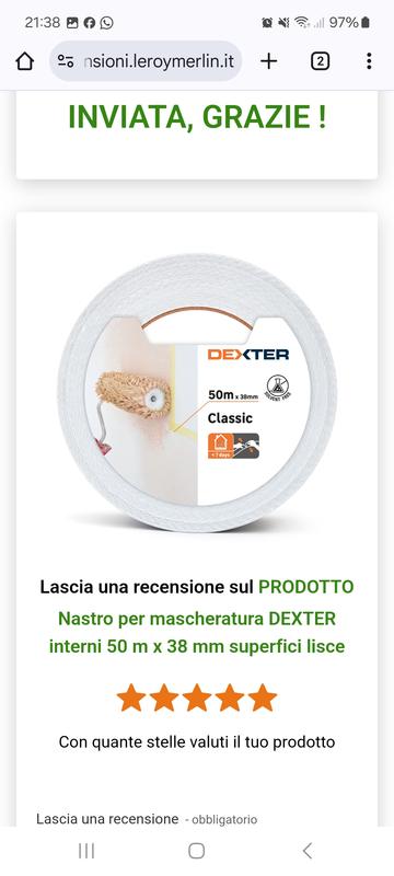 Revisione aperta modale 1 su 1