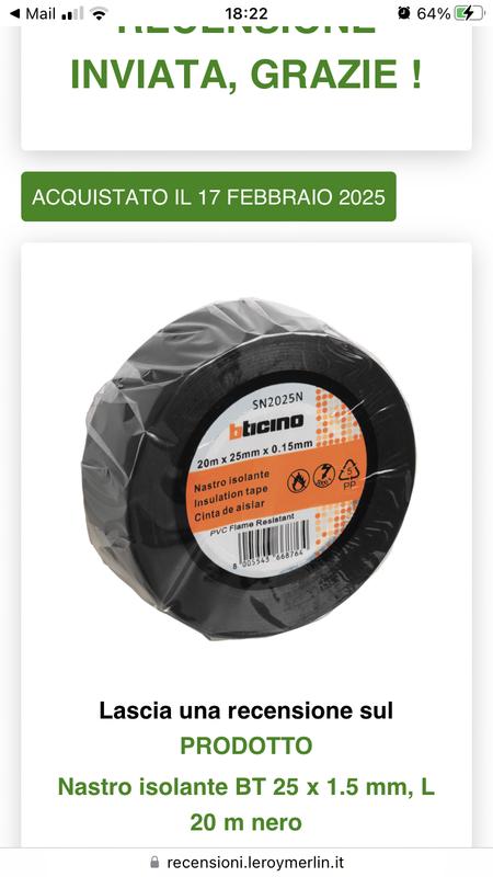 Revisione aperta modale 1 su 1