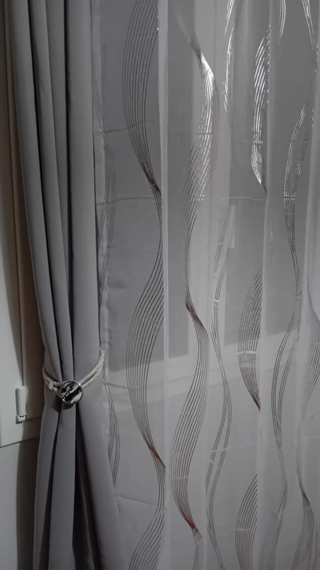 Confezione da 2 fermatende con fibbia decorativa per tende, fermatende intrecciati a mano, per la casa, colore grigio | Leroy Merlin