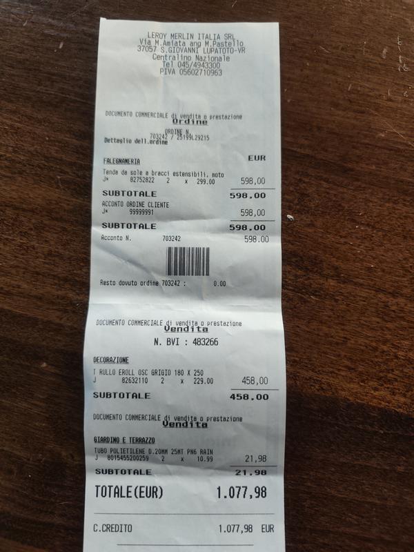 Revisione aperta modale 5 su 6