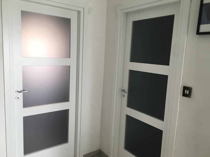 Porta battente Sati Vetrata bianco L 80 x H 210 cm sinistra