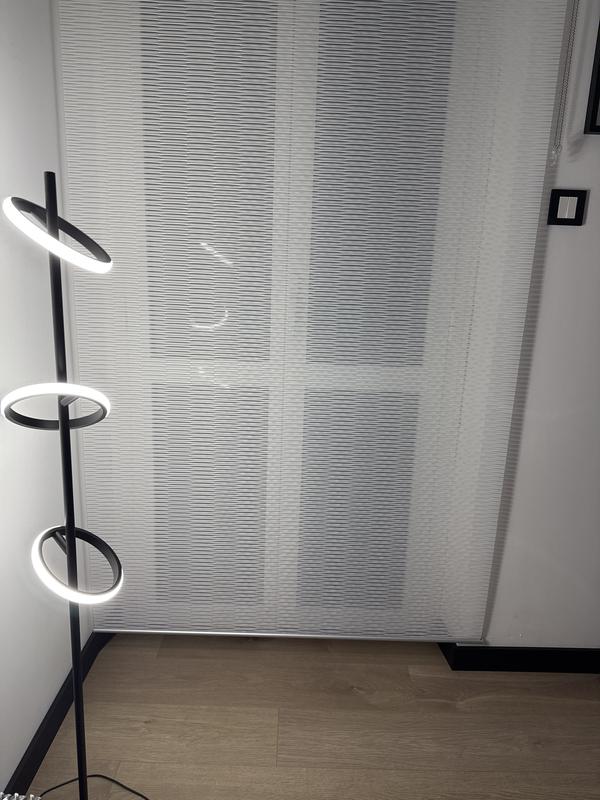Lampada da terra a LED NETTLIFE nera moderna dimmerabile 125cm 3 temperature di colore USB soggiorno | Leroy Merlin
