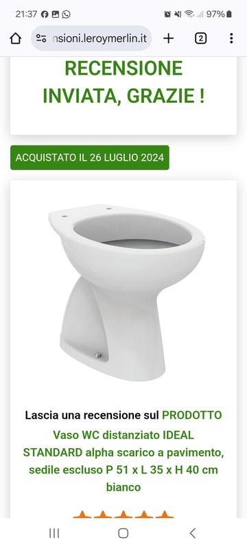 Revisione aperta modale 1 su 1