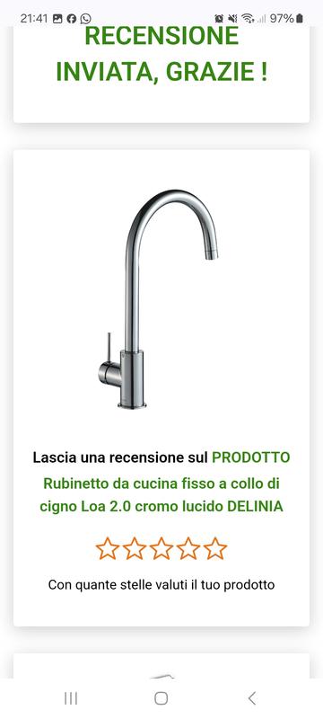 Revisione aperta modale 1 su 1