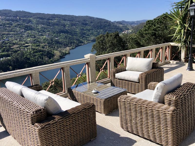 NATERIAL - Salon de jardin pour 2 personnes IDAHO - table de jardin  75x75x75 cm 