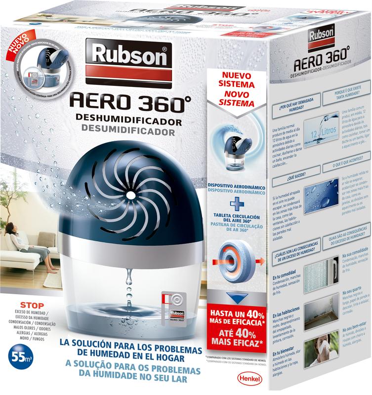 Rubson Aero 360, un deshumidificador con plástico reciclado