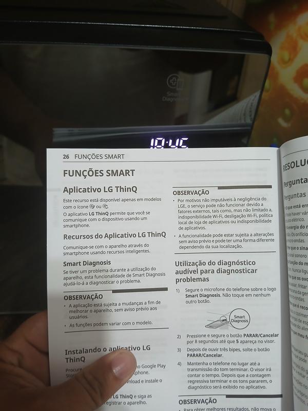 Micro-ondas LG NeoChef 30 litros Espelhado Limpa Fácil MS3094NR - 127v