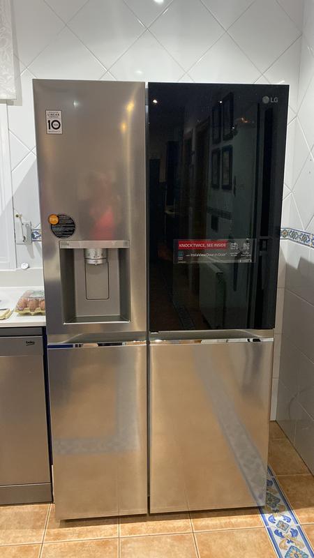 Lg fridge freezer with 2024 glass door