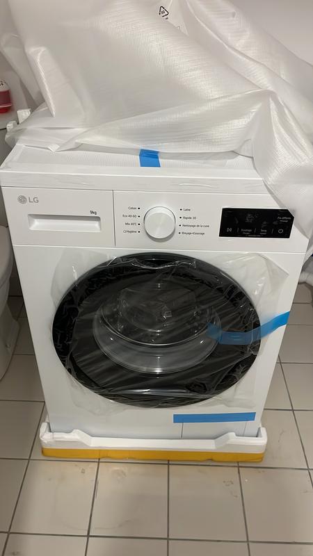 Machine à Laver LG F4NA10S8NWK - 8 Kg, Chargement Frontal, 1400 Tours, Vapeur Hygiène, Couvercle Amovible, Classe A, Blanc
