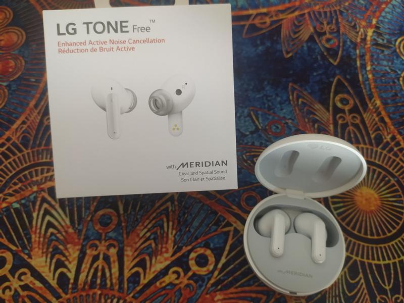 LG Tone Free FP5 White Cuffie True Wireless con ANC, Bluetooth