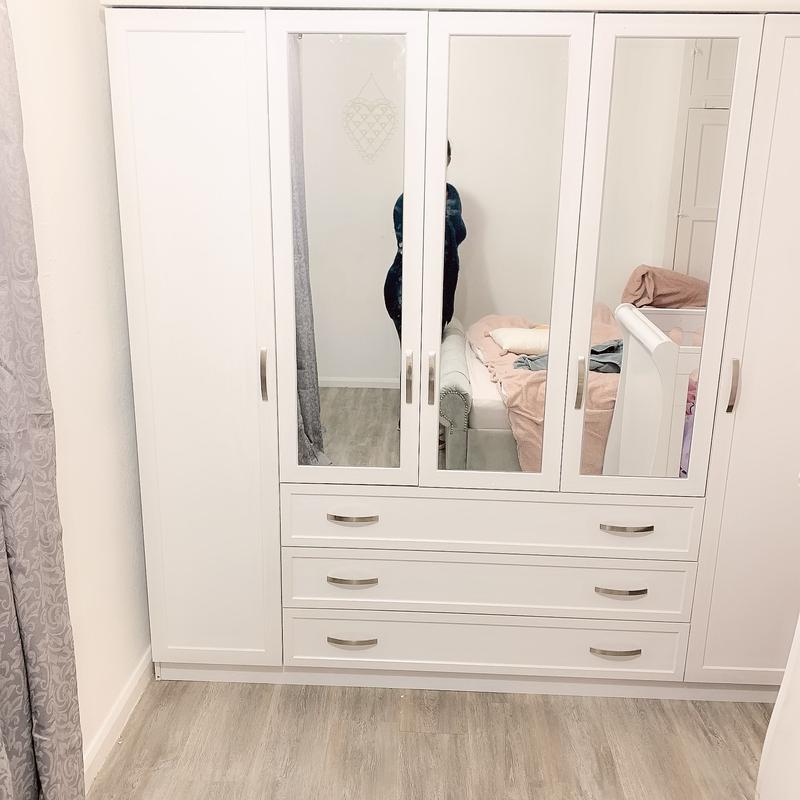 Camberley 3 door 3 deals drawer mirrored wardrobe