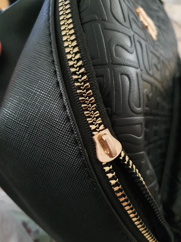 girls black ri monogram backpack