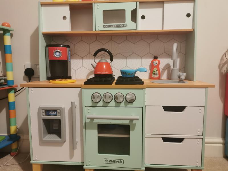 Mid century cheap modern play kitchen