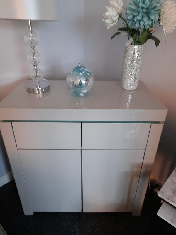 Atlantic white gloss deals sideboard